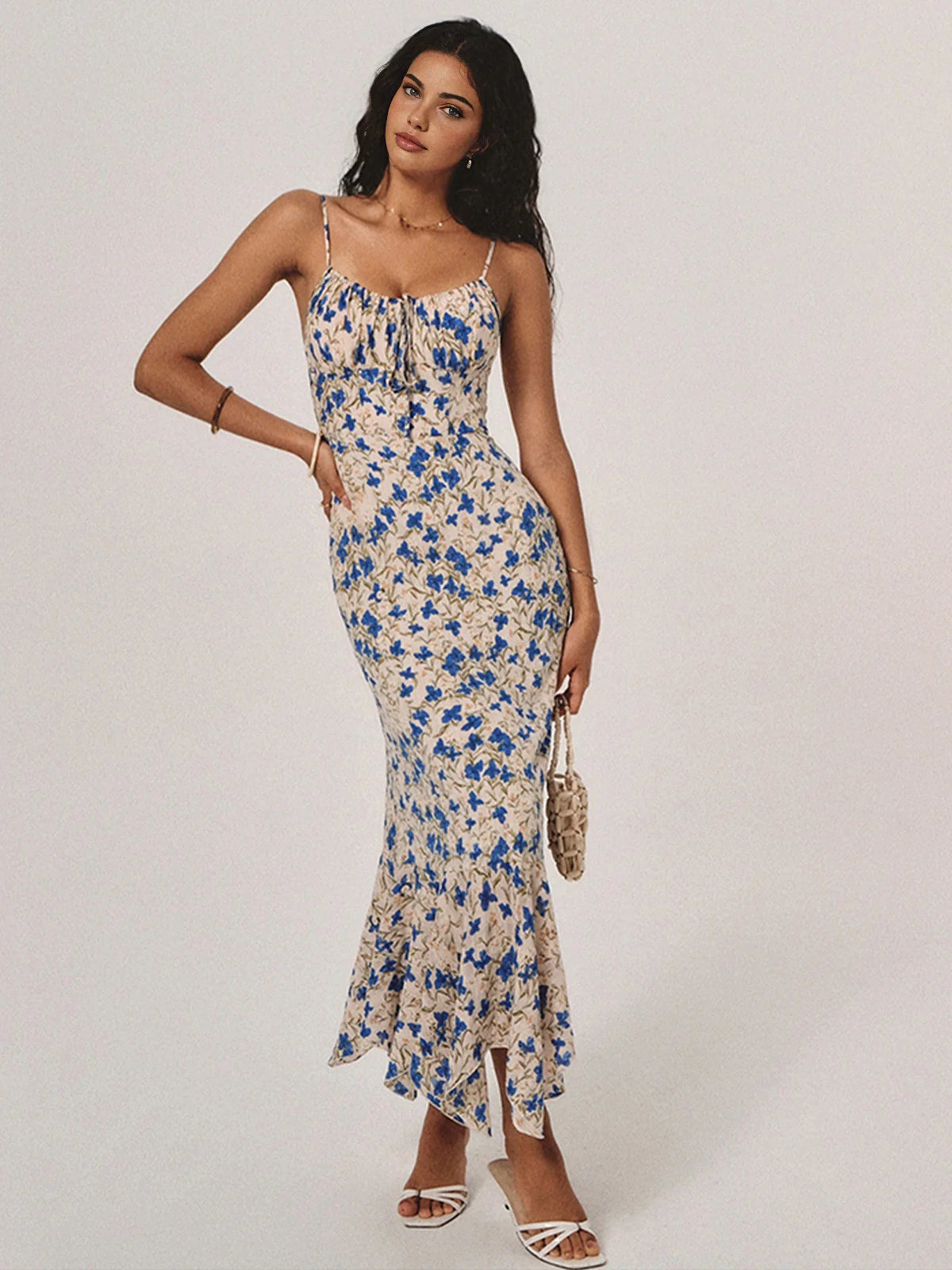 floral-print-knotted-irregular-hem-long-dress-5728