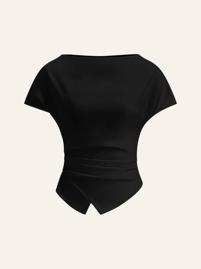 asymmetric-hem-ruched-t-shirt-8243
