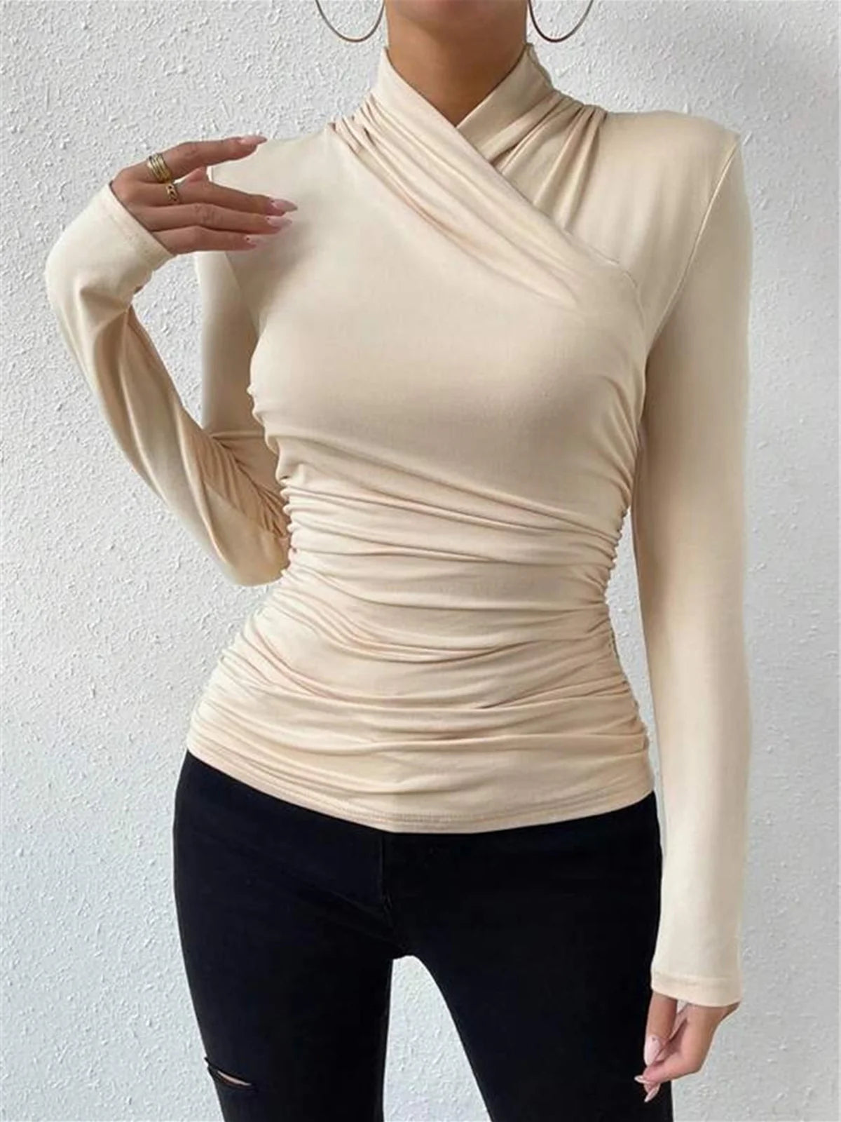 cross-over-collar-pleated-cinched-t-shirt-6102
