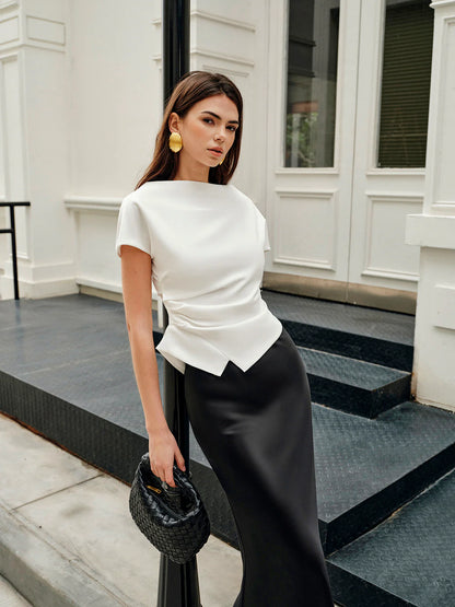 asymmetric-hem-ruched-t-shirt-8243