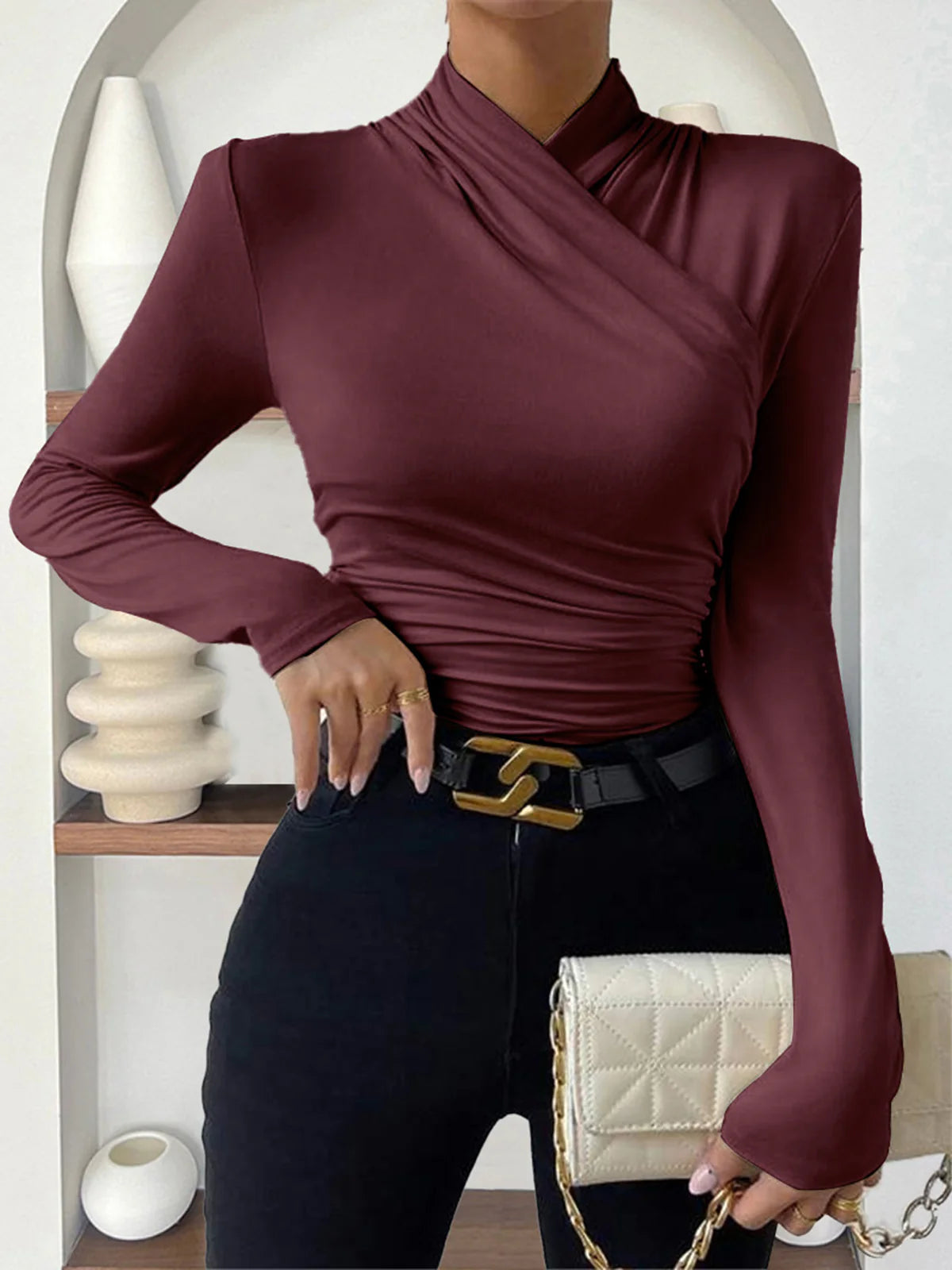 cross-over-collar-pleated-cinched-t-shirt-6102