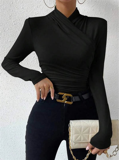 cross-over-collar-pleated-cinched-t-shirt-6102