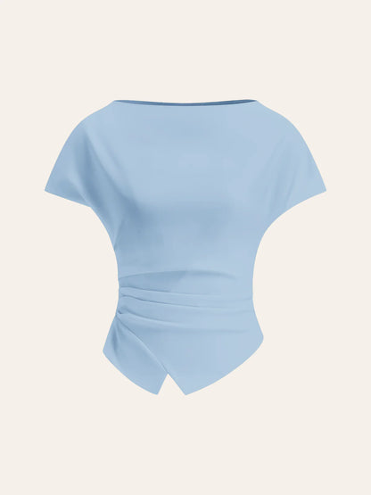 asymmetric-hem-ruched-t-shirt-8243