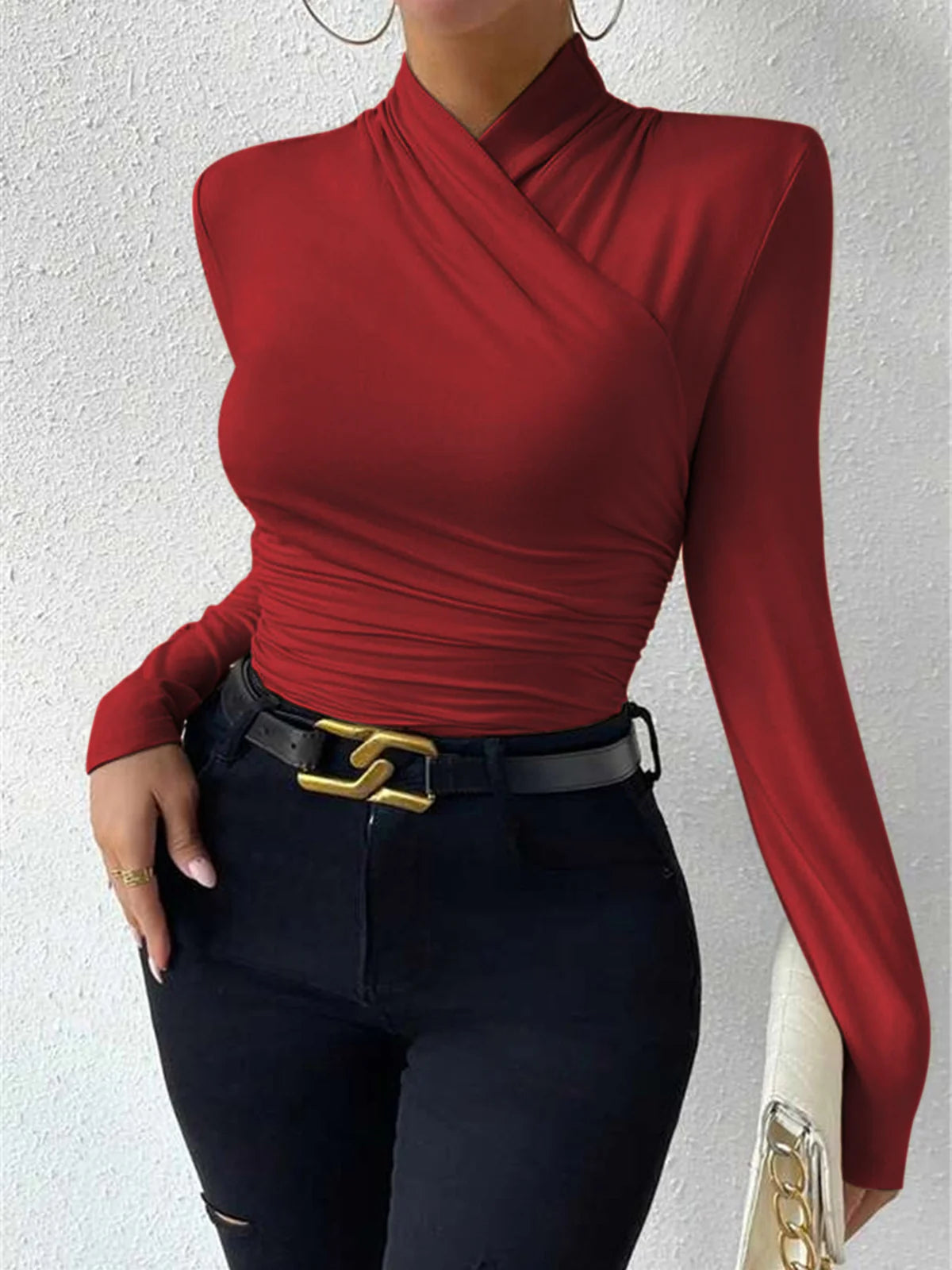 cross-over-collar-pleated-cinched-t-shirt-6102
